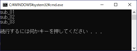 実行結果